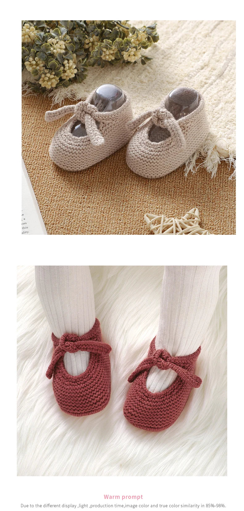 Newborn Baby Shoes Knitted Toddler Children First Bed Boots 0-18M Clothing Accessories Infant Boy Girl Footwear Fashion Shallow