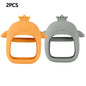 1/2pcs Silicone Teething Cute Baby Set of Hands Teether Suitable for Teething Period Baby Daily Use Anti-feeding