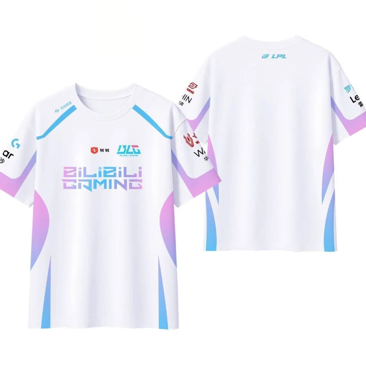 League of Legends BLG Uniform Jersey E-sports T Shirts LPL Fans ESports Game Support T-shirts Unisex Short Sleeve Tops Tee