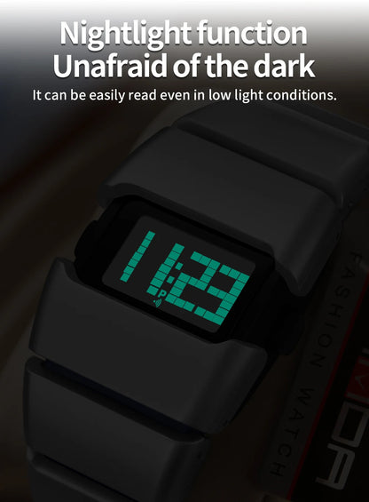 SANDA 9504 Retro Electronic Watch 5ATM Waterproof Night Light Display Snooze Alarm Clock Stopwatch Men's and Women's Watches2026