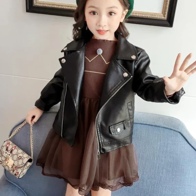 England Style Spring Autumn Cotton Girl Toddler Trench kids Windbreaker Fashion Little Girl Double Breasted Jacket Outfits