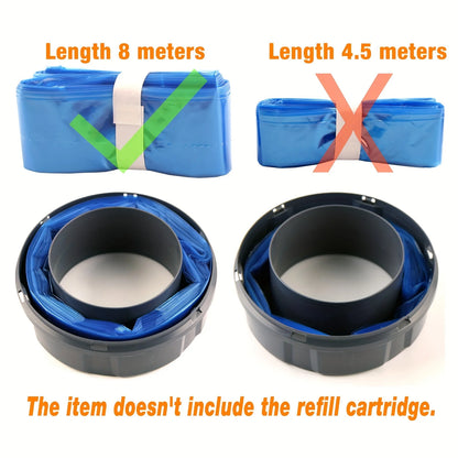 8 Meters 9 Pack Diaper Pail Refill Compatible with Cartridges for Tommee Tippee Sangene Tec Simplee Sangene Twist & Click