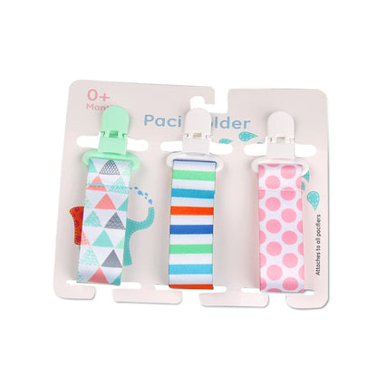 3 Pcs/Set Baby Pacifier Clips Pacifier Chain Dummy Clip Nipple Holder For Nipples Children Pacifier Clip Soother Holder Attache