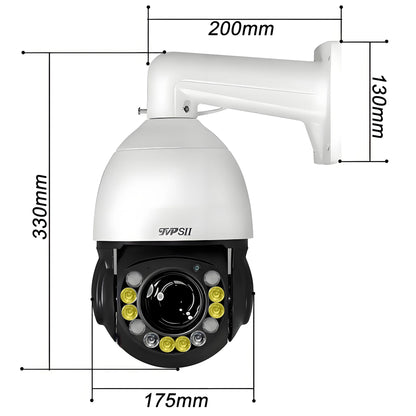 Metal Full Color Laser Infrared Auto Tracking Cruise 8MP 4K 30fps 90X Optical Zoom 360° Audio Onvif POE Speed Dome PTZ IP Camera