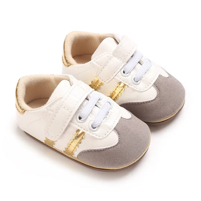Baby Boys Girls Spring Autumn Shoes 0-1 Year First Walker Fashion Striped Rubber Soles Casual Sports Newborn