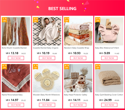 120cm*110cm Swaddle Blanket Baby Cotton Muslin Wrap Baby Blankets Newborn Swaddle Bedding