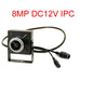4MP/8MP Metal Mini IP Camera DC 12V or 48V POE 2K/4K H.265 ONVIF IPC Human Motion Detection With Wide View Fisheye Lens 1.8mm