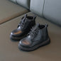 Autumn Winter Kids Boots Warm Plush Boys Toddler Girls Boots Fashion Leather Children Casual Shoes Boys Girls Boots for Kids