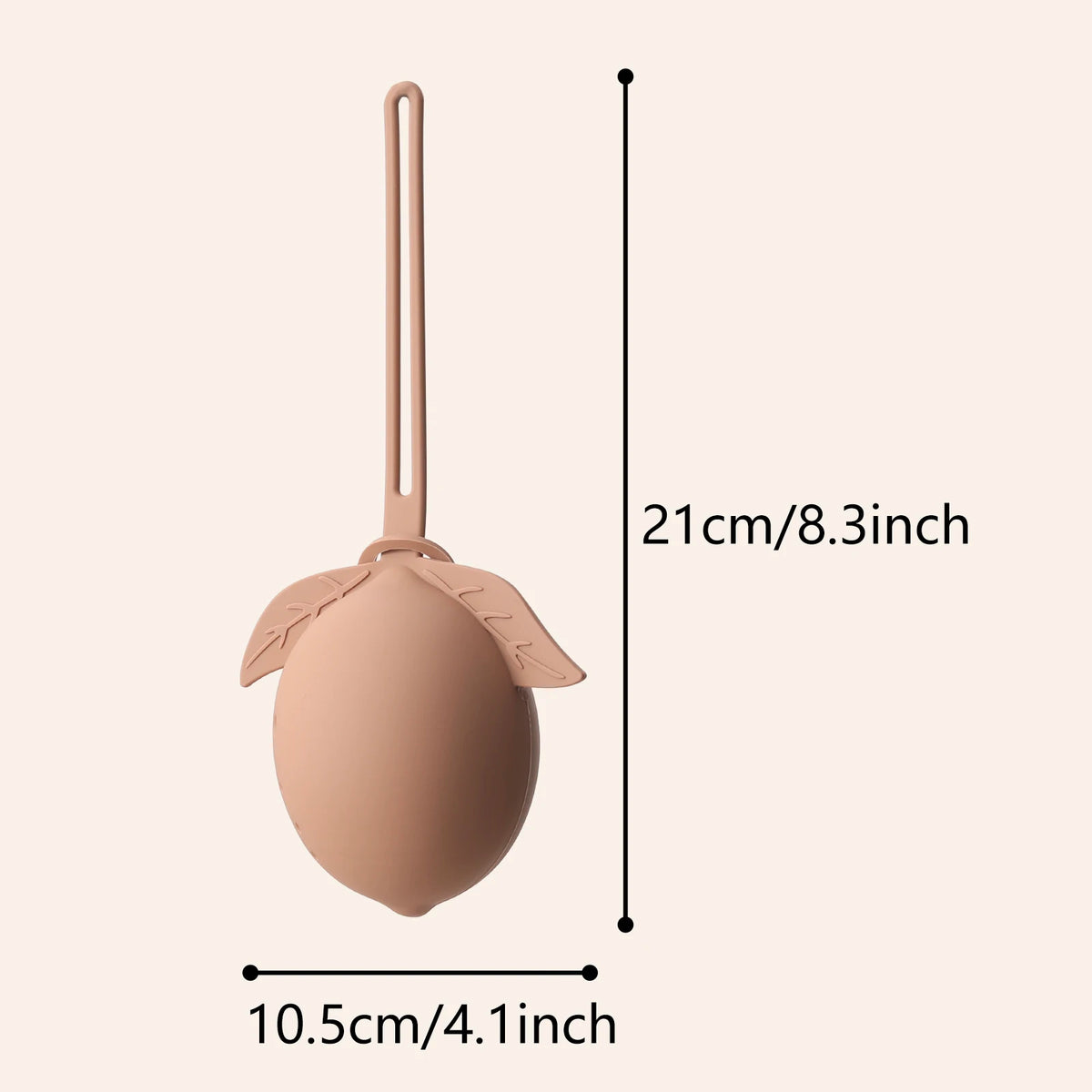 1pcs Baby Silicone Pacifier Storage Case, Cute Lemon Pacifier Container, For Boys And Girls Pacier Holder Case