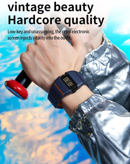 SANDA 9504 Retro Electronic Watch 5ATM Waterproof Night Light Display Snooze Alarm Clock Stopwatch Men's and Women's Watches2026