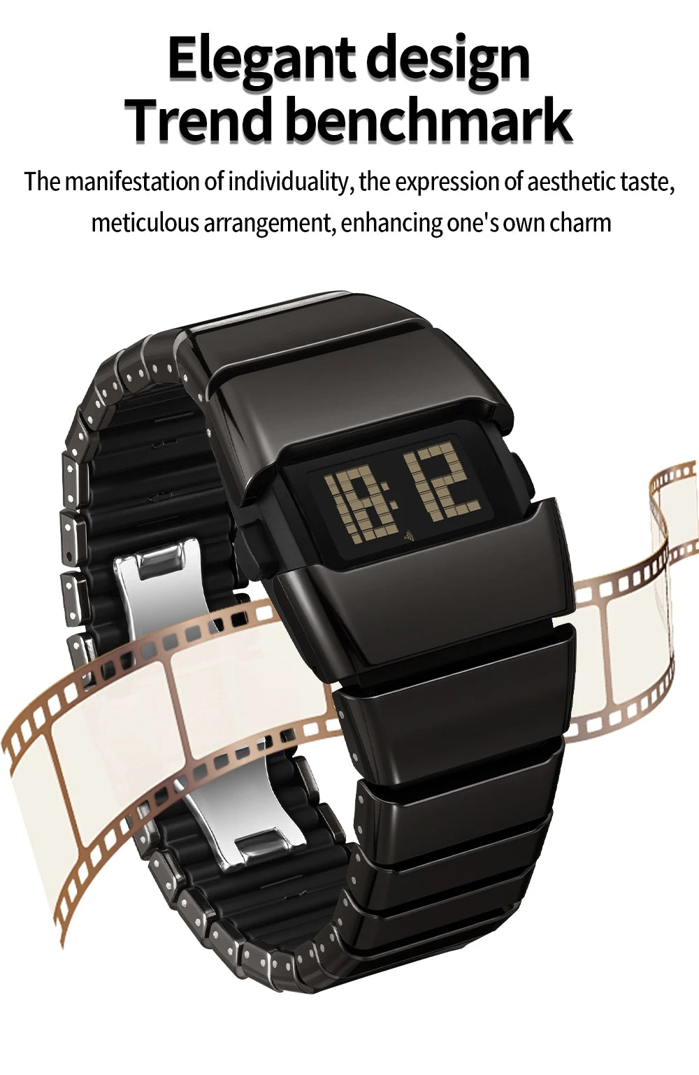 SANDA 9504 Retro Electronic Watch 5ATM Waterproof Night Light Display Snooze Alarm Clock Stopwatch Men's and Women's Watches2026
