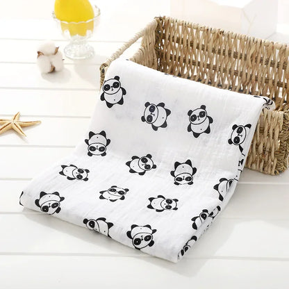 120cm*110cm Swaddle Blanket Baby Cotton Muslin Wrap Baby Blankets Newborn Swaddle Bedding