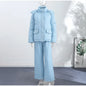 Street Striped Women's Cotton Coat Trouser Suits Hooded Zippers  Autumn Winter Thicken Lady Set 2026 Chic Female Outfits