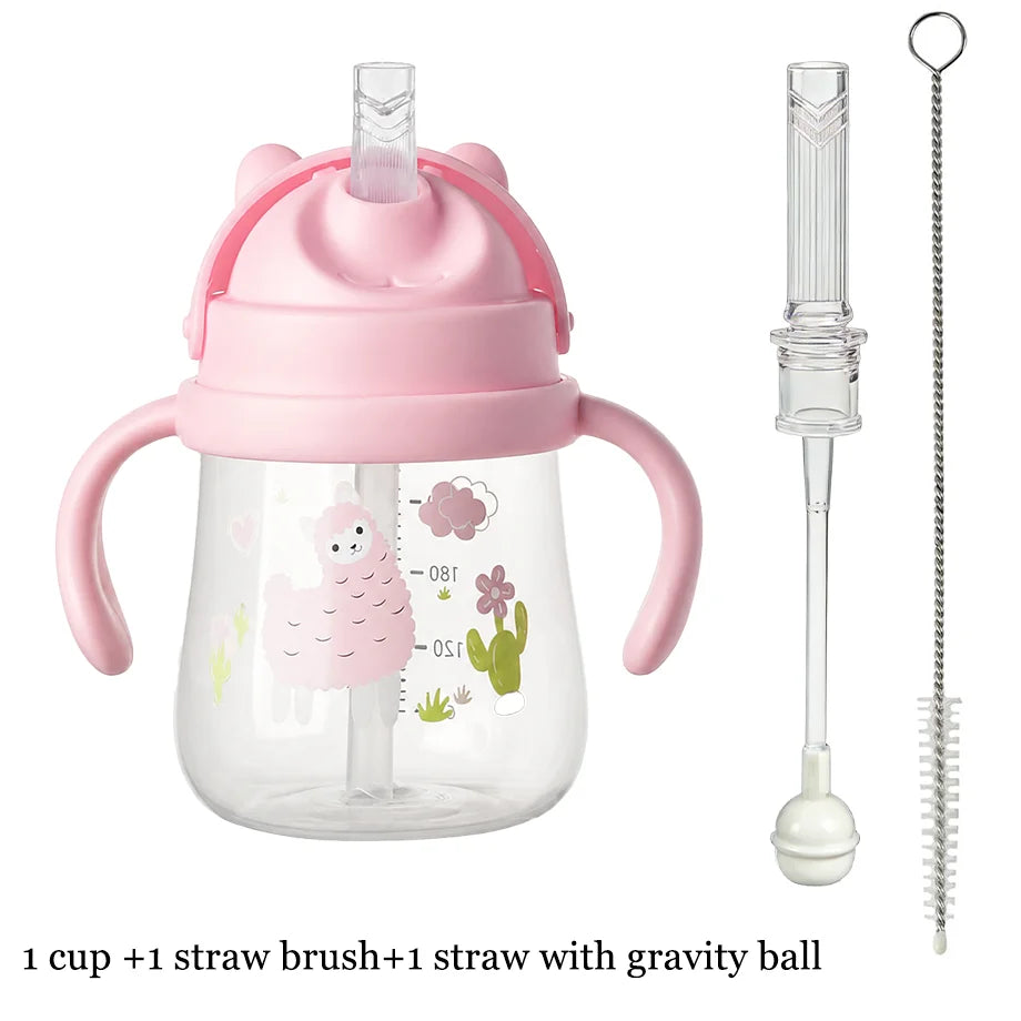 Duckbill Training Cup with Handles for Infants Baby Special Water Cup for Toddler Boy Girl Learning Independent Drinking Cup