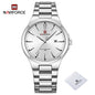 NAVIFORCE Trend Watch for Men Casual Date Display Waterproof Quartz Military Stainless Steel Strap Man Watches Relogio Masculino