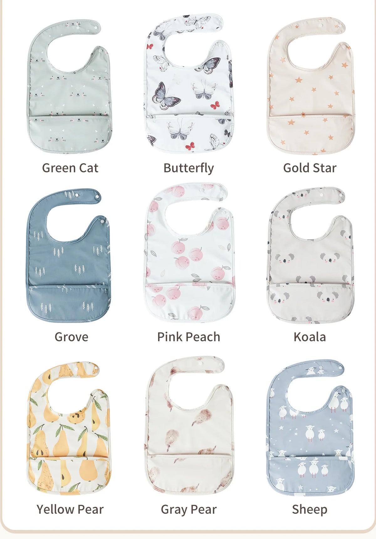 Cute Baby Bibs Toddler Bandana Bib Waterproof Sleeveless Apron PU Skin Animals Children Feeding Smock Bib Baby Stuff 0-5 Years