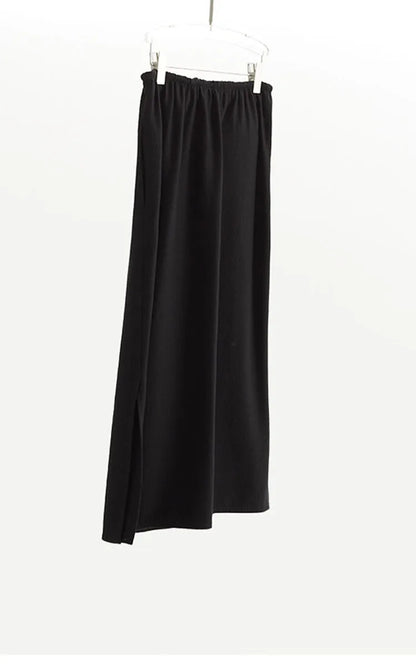 Elastic Waist 100% Wool Skirt, Women's High-Waisted Mid-Length Skirt, New Style for Autumn and Winter 2026