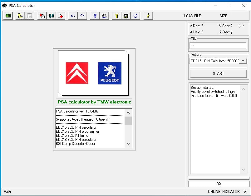 for PSA Software V16.04.07 and for PSA PIN Calculator software and for PSA ENGINE ECU ENCODE Software for Citroen for Peugeot