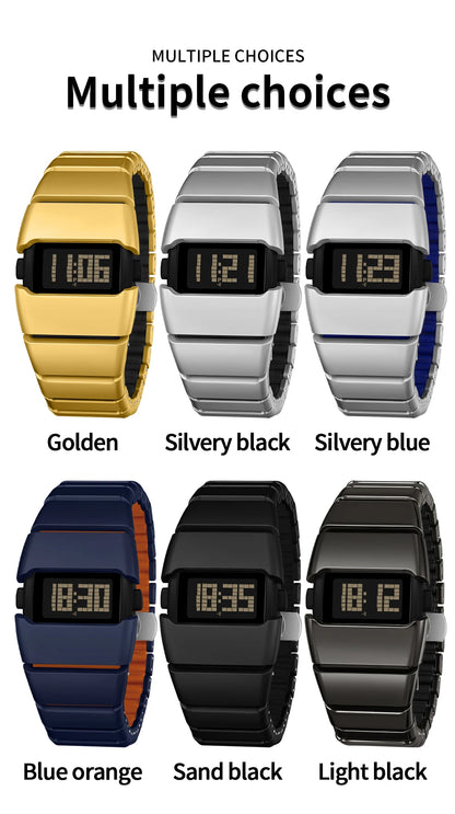 SANDA 9504 Retro Electronic Watch 5ATM Waterproof Night Light Display Snooze Alarm Clock Stopwatch Men's and Women's Watches2026