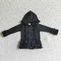 Fashion Outerwear Baby Girl Coat Ruffle Long Sleeve Hoodie Cotton Zipper Sweatshirt Children Clothes Infant Colorful Clothing