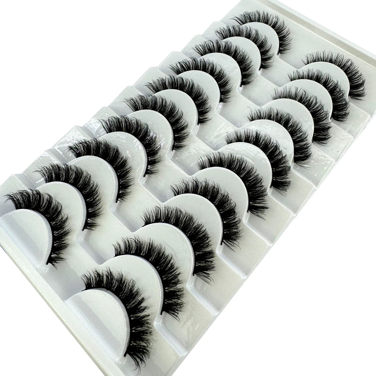 New Cat Eye Artificial Mink Eyelash 3D Curling Natural and Realistic Messy Tail Eye Extended Soft Eyelash