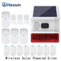 New 433MHz Wireless light Flash Strobe Outdoor Solar Waterproof Siren for Home Burglar PIR Motion Door Gap Security Alarm System