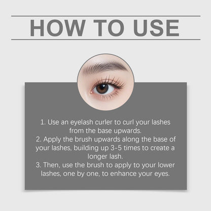 Black Mascara Volumizing Long Lasting Smudge Proof Waterproof Mascara Natural Curl Eyelash Lengthening Intense Black Eye Lash Makeup Daily Beauty Tool Cosmetic For All Day Wear