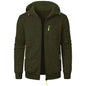 New Streetwear Men's Long Sleeve Sweatshirts for Men Zipper Hooded Oversize Winter Warm Jacket Coat Outdoor Tracksuit Men
