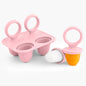Baby Fruit and Vegetable Mold Silicone Hand Ring Popsicle Mold Baby Teething Teether Ice Cream Mold Baby Food Storage Container