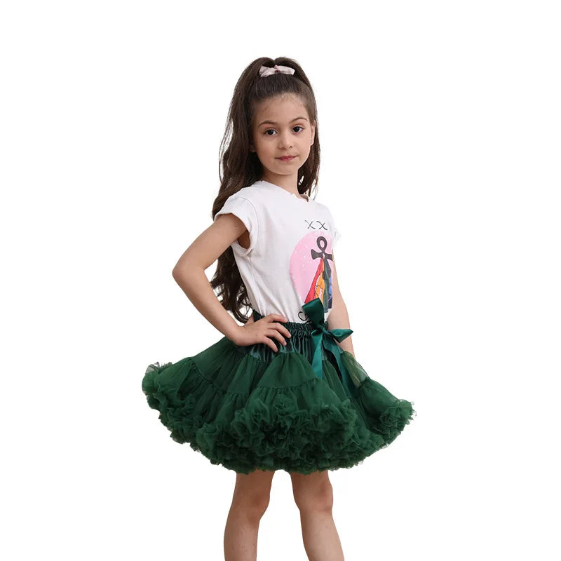 Lush Small Baby Girls Tutu Skirt for Kids Children Puffy Tulle Skirts for Girl Newborn Party Princess Girl Clothes 1-15 Years