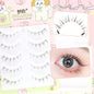 5 Pairs 4-8mm Antique Cartoon Lower False Eyelashes Wispy Cluster Natural Daily Eyelash Extensions For Beauty Eye Cosplay Makeup