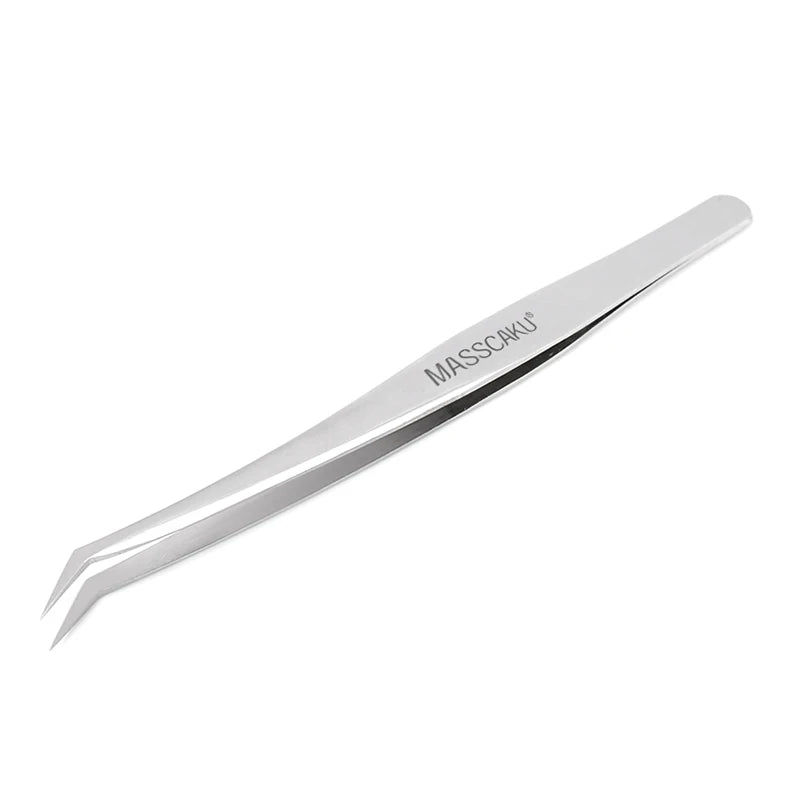 High Precision Non-defrmation Eyelash Make Tools 1Pcs High Elasticity Imported 402 Stainless Steel Gold Feather Lashes Tweezers