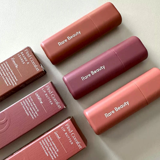 Luxury Rare Beauty Find Comfort Lip Butter Lasting Moisturize Plumping Lip Gloss Makeup Soft Pinch Matte Bouncy Blush Cosmetics