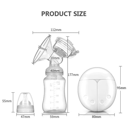 New Electric Double Breast Pump USB BPA Free Breast Pumps Baby Breast Feeding With Nursing Pads and Breast Milk Storage Gift Set