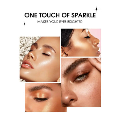 Waterproof Long Lasting Metallic Eyeshadow Sticks Satin Finish 16 Vibrant Colors Professional Makeup Pencil Crayon Set 8PCS