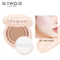 O.TWO.O Air Cushion BB Cream 3 Colors Fuller Coverage Waterproof Long-lasting Concealer Cushion Compact With Puff Face Makeup