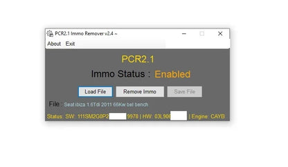Unlimited PCR2.1 Immo Remover V2.4 PCR 2.1 IMMO OFF Fix SIMOS No Checksum Correction Algorithm SOFTWARE Support Many Computers
