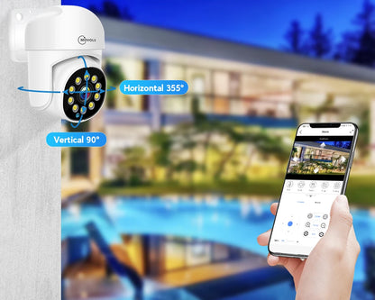 Movols 4K 16CH XMEYE POE Surveillance System 8MP 4MP Two Way Audio PTZ CCTV System AI P2P Security Camera Video Surveillance Kit