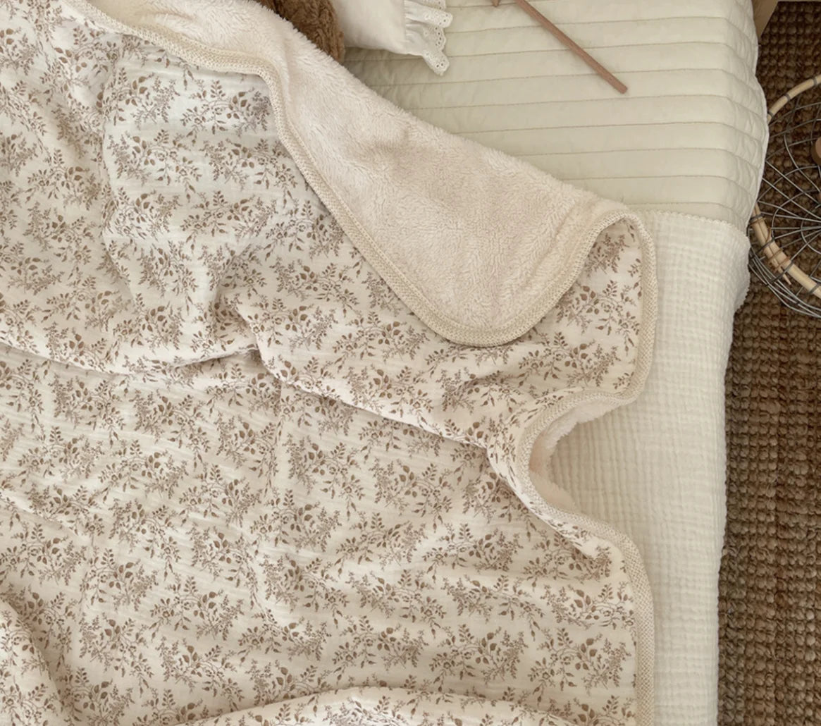 Muslin Baby Blanket Newborn Infant Swaddles Wrap Blankets Winter Fleece Thermal Crib Stroller Sleep Cover Soft Throw Blankets