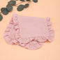 Soft Muslin Cotton Gauze Shoulder Rag Baby Burping Pad Ruffle Newborn Baby Burp Cloths