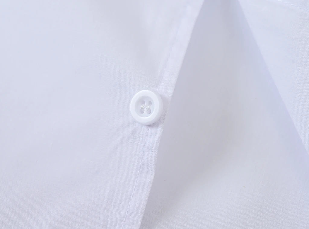 Children's Shirt in the Spring and Autumn New Boys and Girls Suit Collar Shirt Children's Pure Color Long Sleeve Shirt