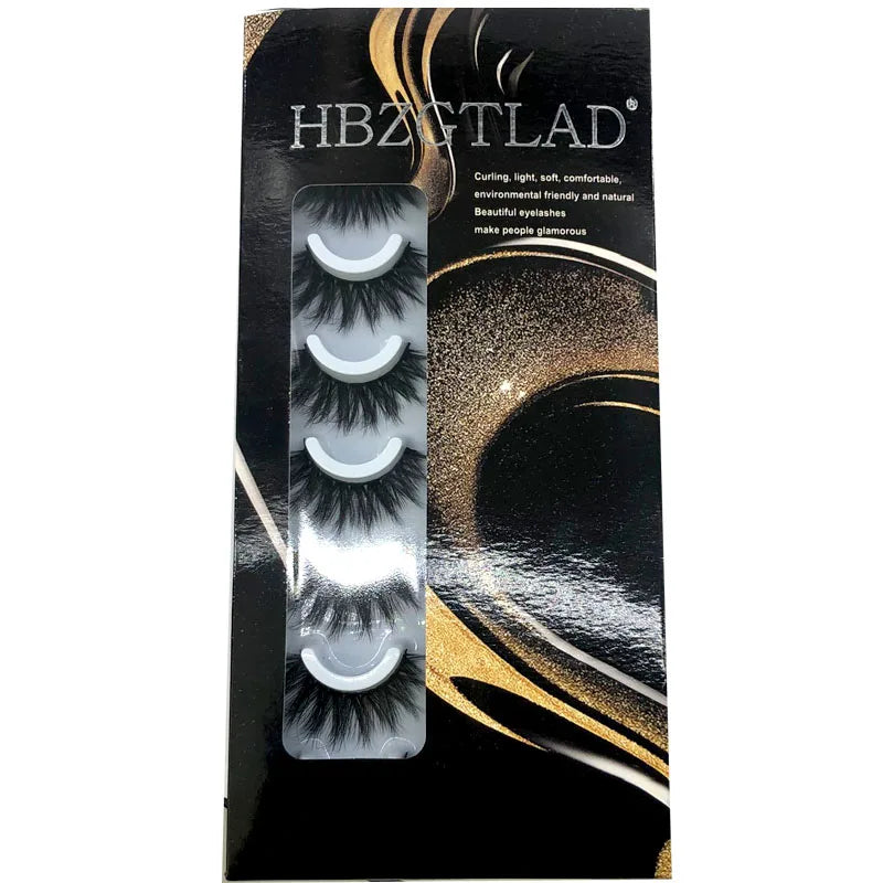16 Pairs 3D Mink Lashes Natural False Eyelashes Dramatic Volume Fake Lashes Makeup Eyelash Extension Silk Eyelashes