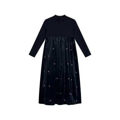 Ali Plus 2026 AW Velvet Collection Family Matching Clothing Children Long Sleeve Top Girl Dress Baby Footie High Quality Clothes