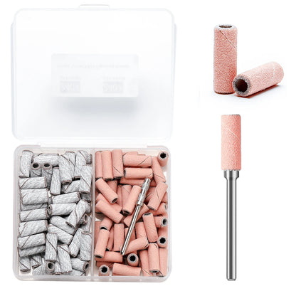 3mm 80pcs Mini Zebra Nail Sanding Bands Electric Machine Nail Drill Bits UV Gel Acrylic Polish Remover For Nails Accessory Tool