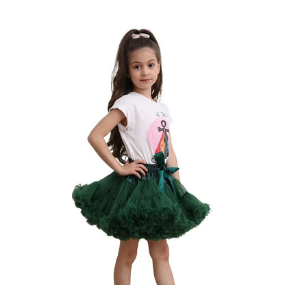Lush Small Baby Girls Tutu Skirt for Kids Children Puffy Tulle Skirts for Girl Newborn Party Princess Girl Clothes 1-15 Years
