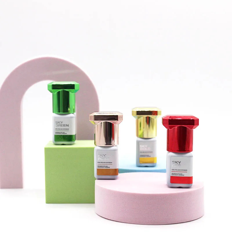 SKY ROSE/RED/GREEN/GOLD Glue 5ml Fake Eyelashes Makeup Tools With Sealed Bag Adhesive Non-irritating women's Necessaries