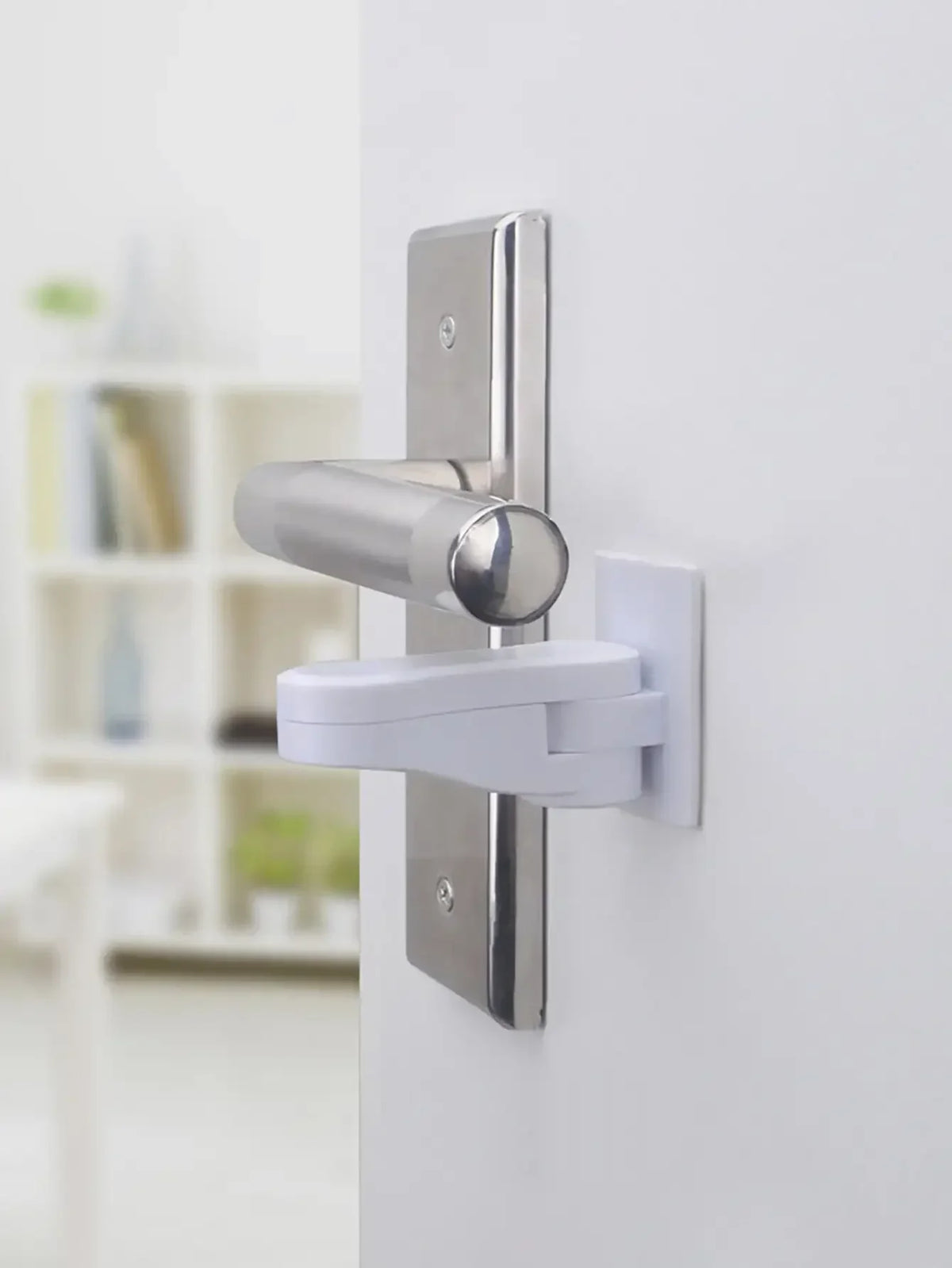 Baby Cabinet Lock for Container Anti-closing Door Blocks Drawers Children Closet Closure Security Rails Stops Plush Handle Hole