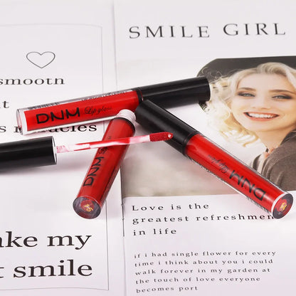 DNM 3PCS Liquid Lipstick Sets Waterproof Matte Black Blue Purple Blue Sexy Lip Gloss Long Lasting Nude Lip Tint Stain Makeup Kit