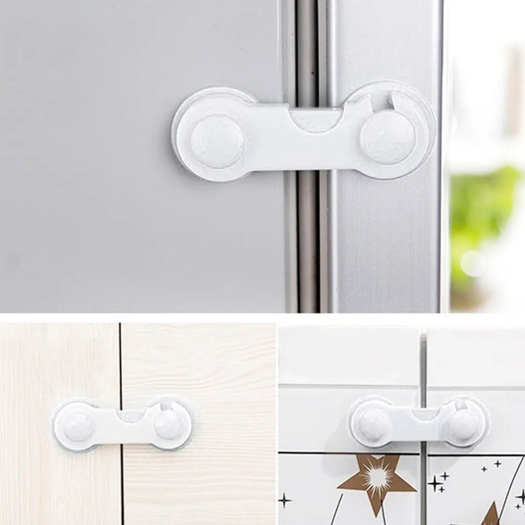 1PC Durable Small Household Cabinet Locks Adhesive Proofing Latches Multi-Purpose Drill-free Safety Lock