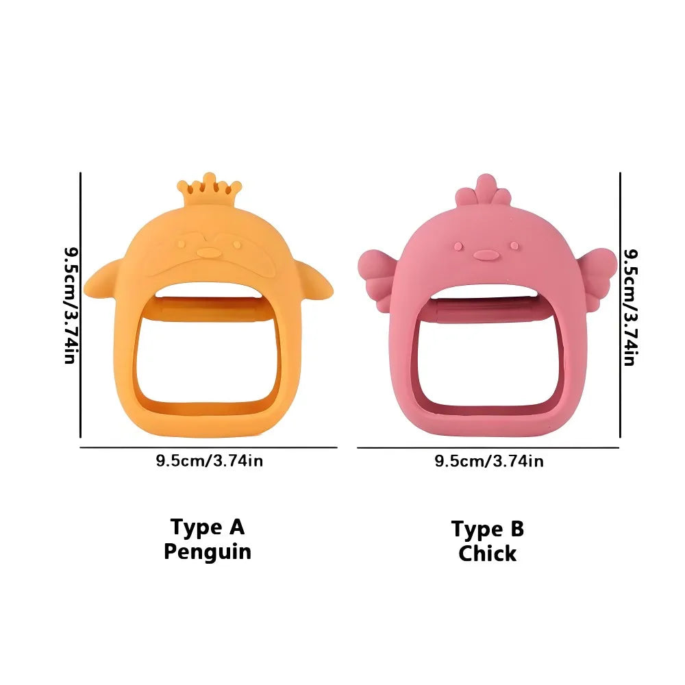 1/2pcs Silicone Teething Cute Baby Set of Hands Teether Suitable for Teething Period Baby Daily Use Anti-feeding